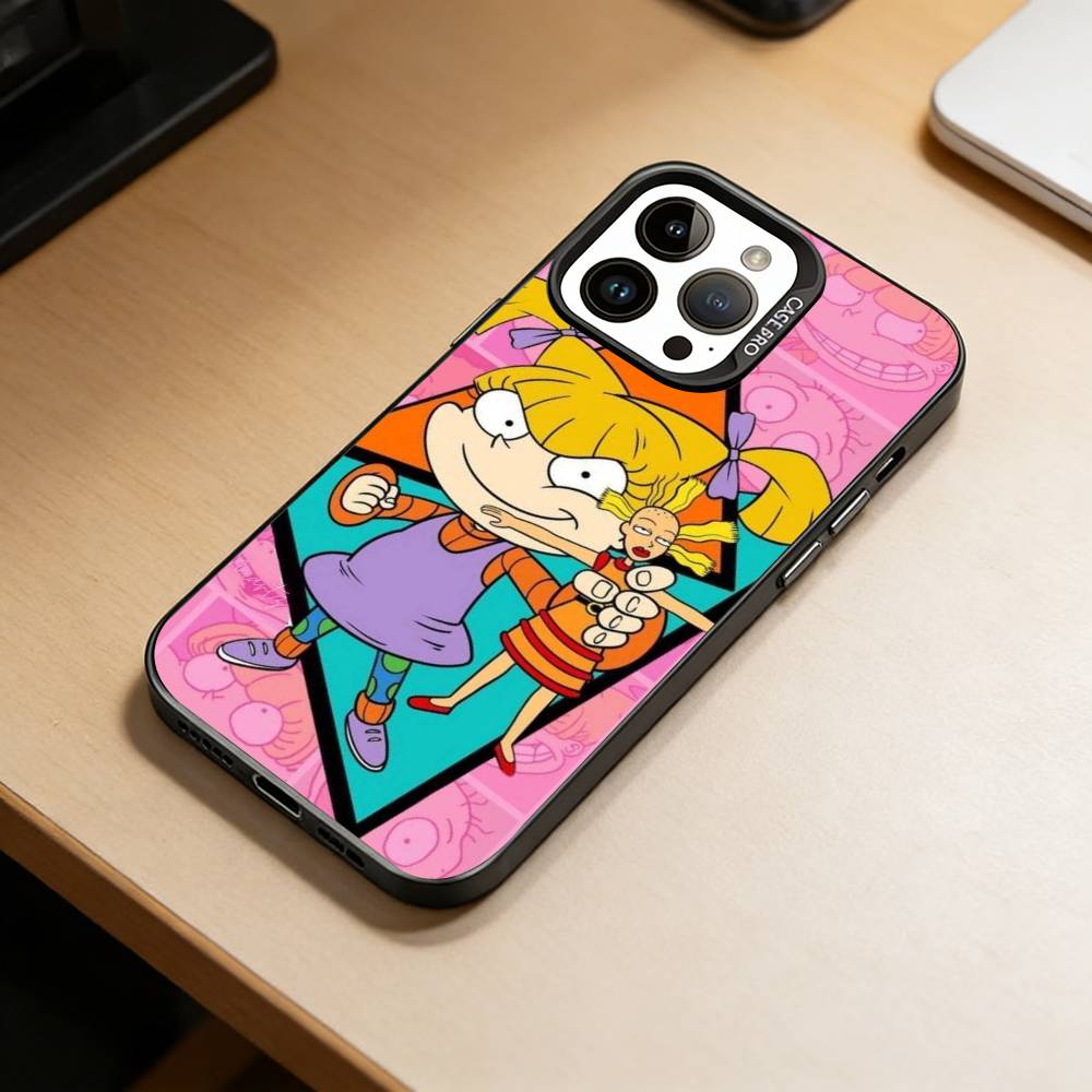 R-Rugrats-Chuckie Finster Phone Case For iPhone 17,16,15,14,13,12,11 Plus,Pro Max,XS,Colorful Silver Phone Case Funda Cover