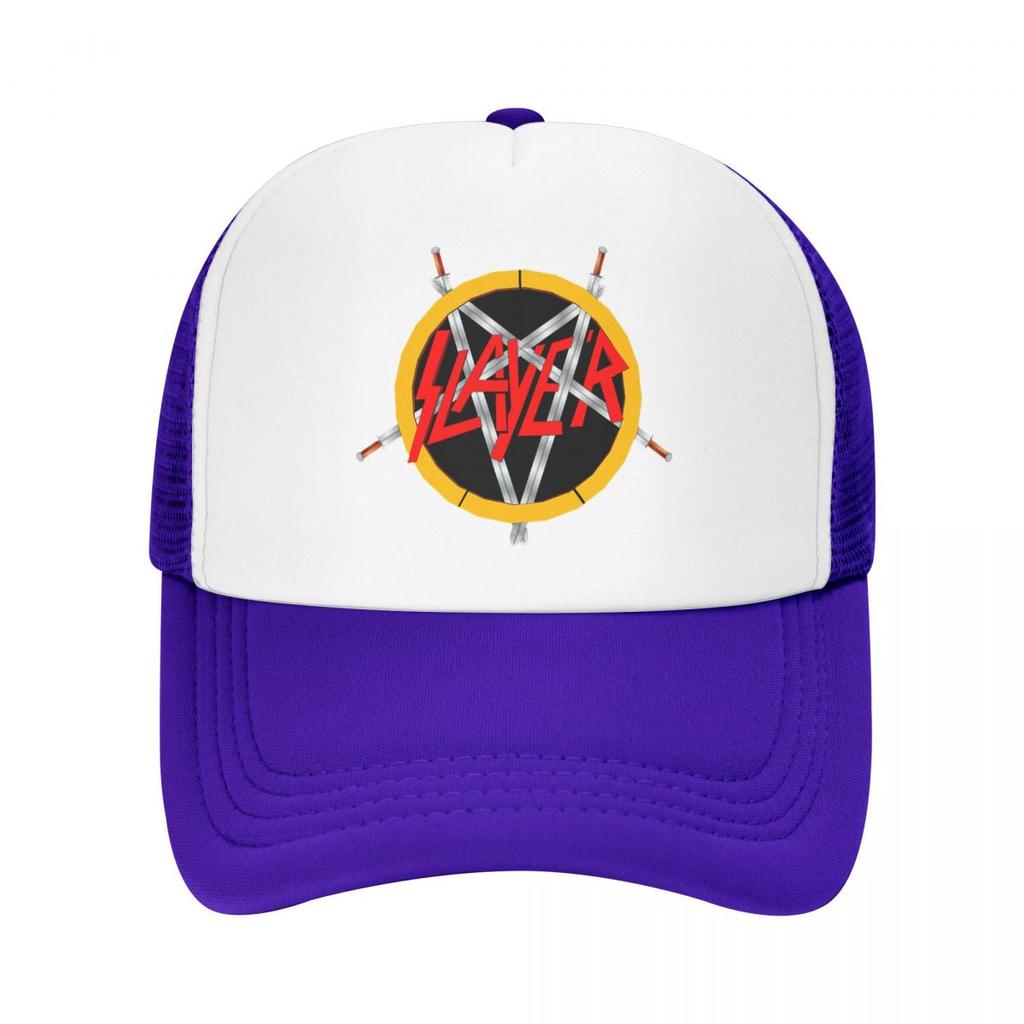Custom Heavy Metal Rock Slayers Logo Baseball Cap WoUnisex Unisex Breathable Trucker Hat Streetwear Snapback Caps Sun Hats