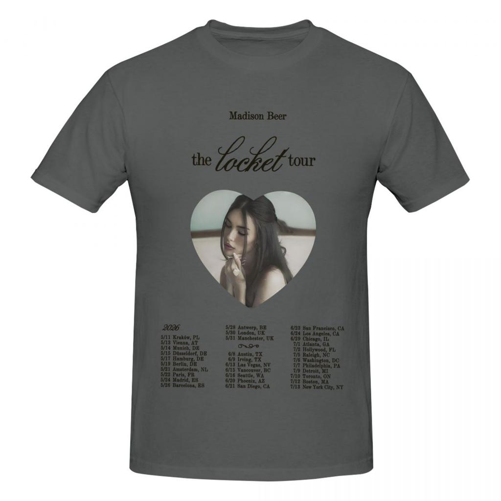 Unisex Madison Beer The Locket Tour 2026 Fans Gifts T Shirt Streetwear Oneck Cotton Unisex Tshirt