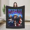 Mr Worldwide Pitbull Plüschdecke Kinder Flanell Überwurfdecke für Couch Sessel Sofa Bett Warmes Design Qualitäts Bettüberwurf Idee