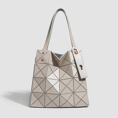 A Simple and Patchwork Geometric Diamond-shaped Bag Small Square Box Women's Single-shoulder Handbag