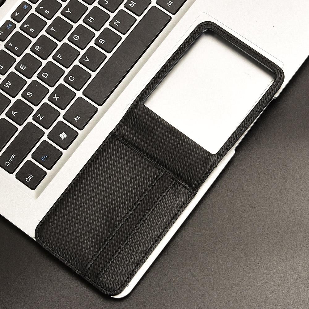 Für Motorola Razr 50 Ultra 5G Hülle PU-Leder+PC Kartenhalter Handyhülle