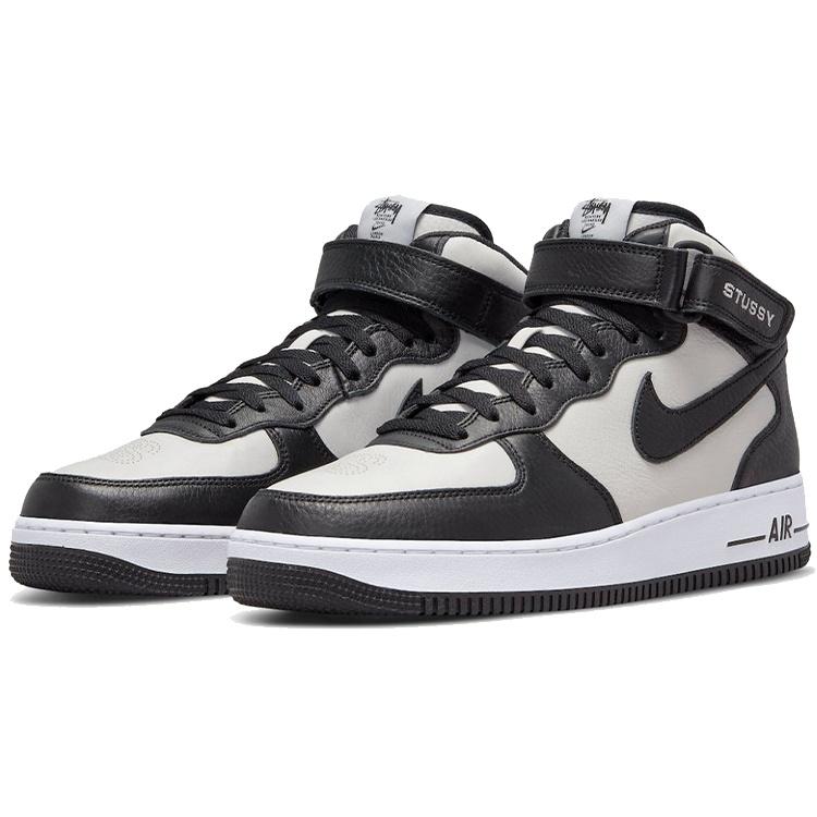 Nike X Stussy Air Force 1 Mid 'Black White' Men's DJ7840-002