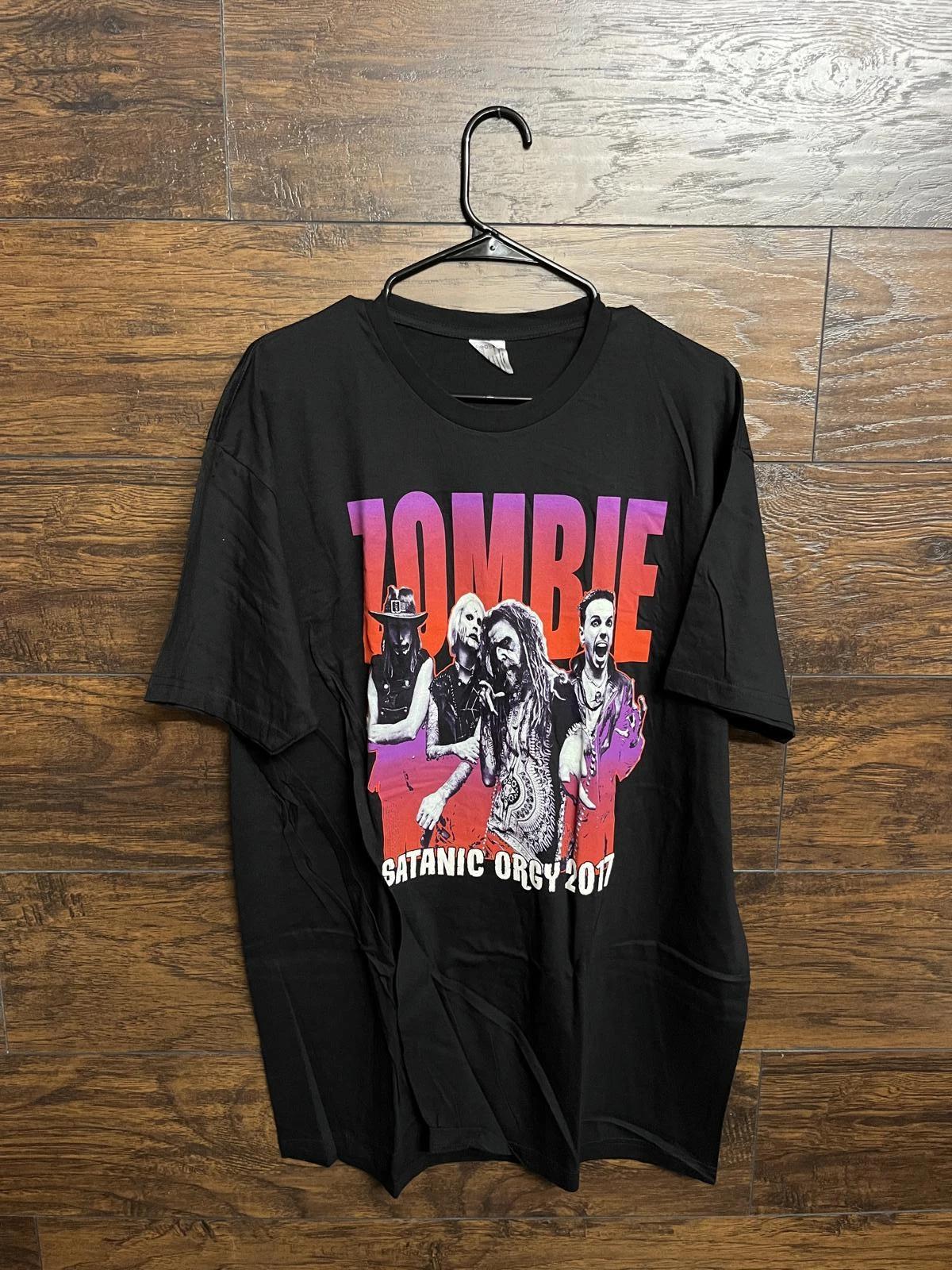 

Rob Zombie T-shirt Satanic Orgy 2017 Fall Tour Tee XXL 4XL