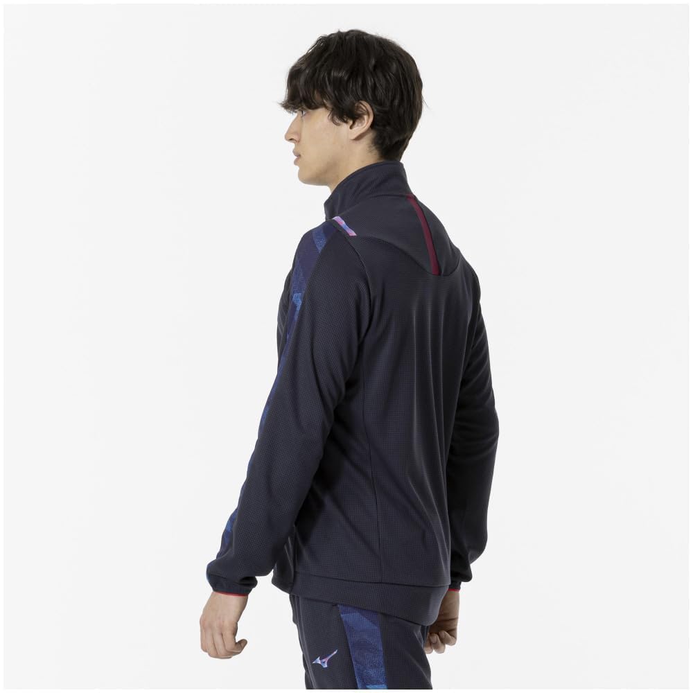 Mizuno Dry Aeroflow Training Hoch Tief Größe L Jacke, Atmungsaktiv, 32MCA556, Marineblau,