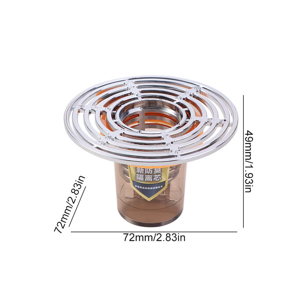 One-Way Drain Valve Floor Drain ABS Material Shower Drain Hair Strainer Odor Stopper  Toilet Drain
