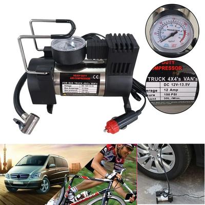 Compresor de aire portátil de metal de lujo de alta resistencia 12V150psi Inflador de neumáticos de coche Mini compresor con pantalla digital Bomba inflable