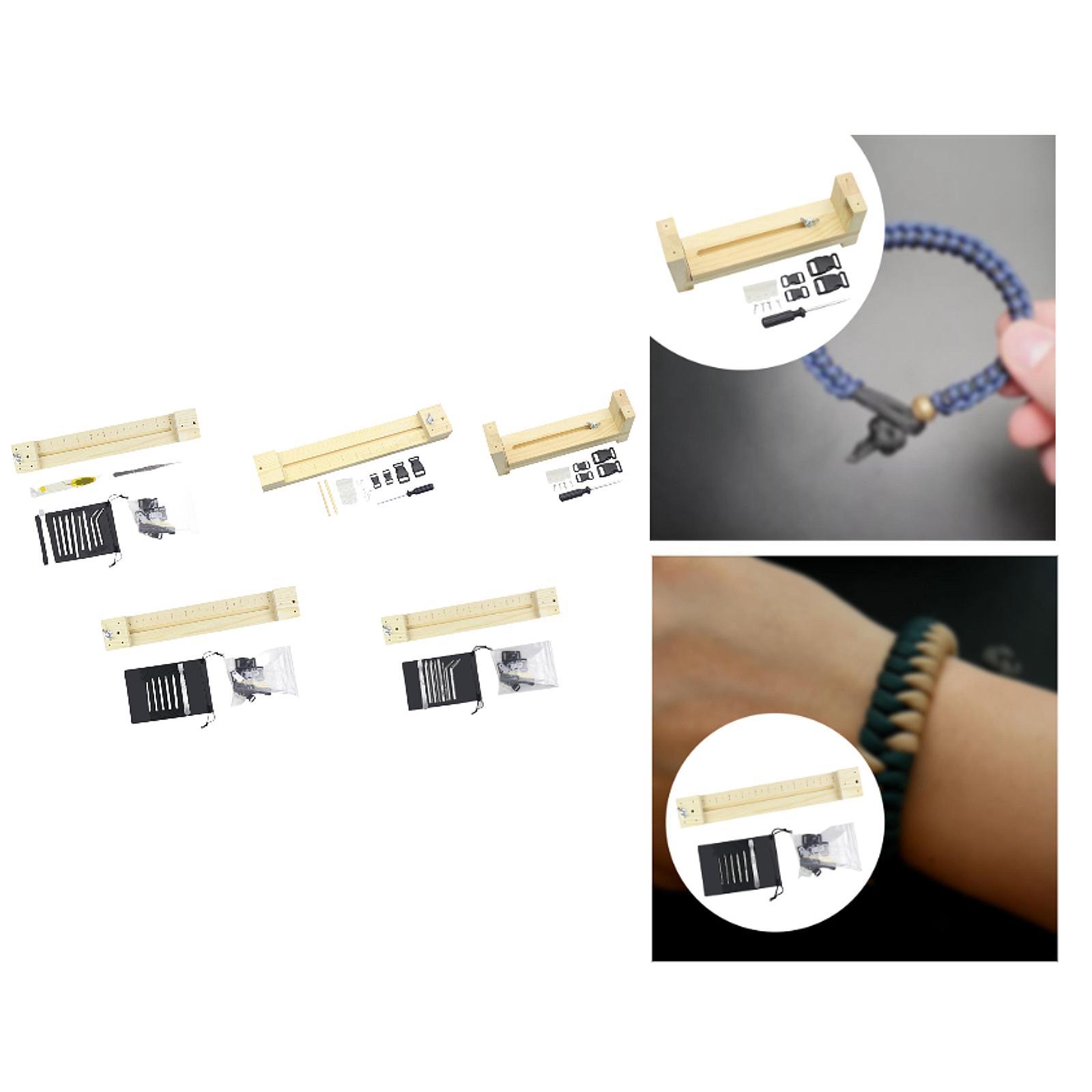 Wooden Paracord Jig Bracelet Maker Jewelry Making Keychain Wristband Maker Long Maker No Pins
