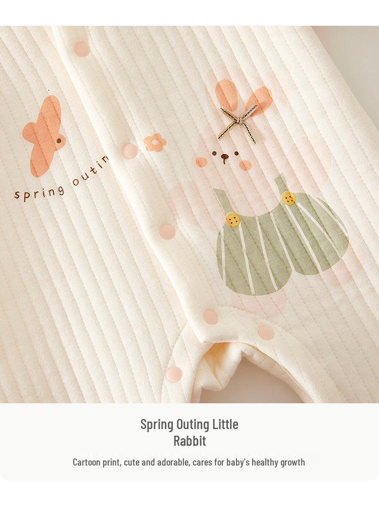 Bawełniany body z długim rękawem dla niemowląt - Pajacyk dla noworodka