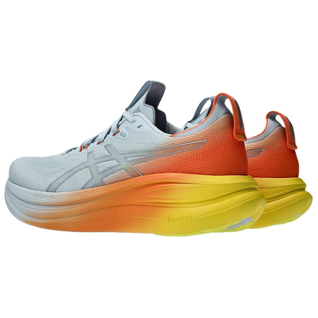 Asics Gel-Nimbus 28 Comfortable Breathable Running Shoes Men sneakers Blue Yellow Orange 1011C221-400