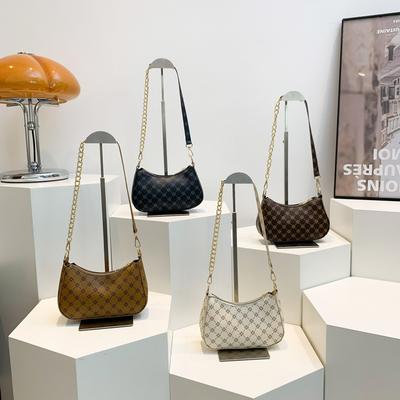 Fashionable Retro New Summer New Korean Version Simple Casual Print Fashionable One-shoulder Underarm Single Shoulder Women's Bag