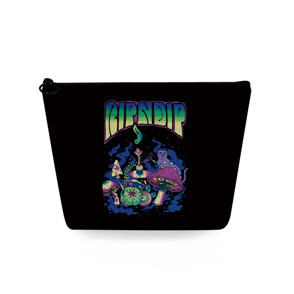 Women Mushroom Print Cosmetic Bag Toiletries Organize Travel Storage Case 6869