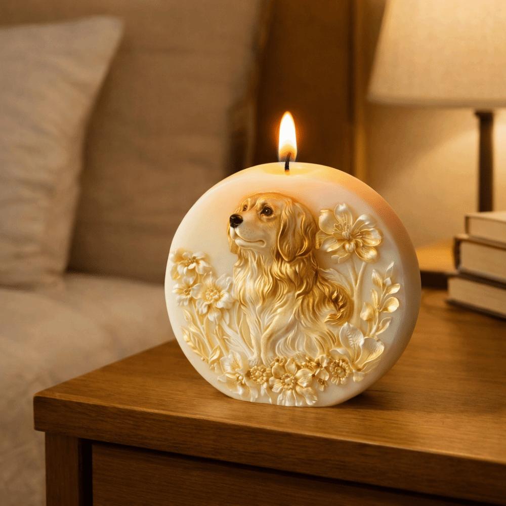 Wiederverwendbare Hunde-Kerzenform Silikon Handgefertigte Bastelform Praktische Aromatherapieform Dekorationen