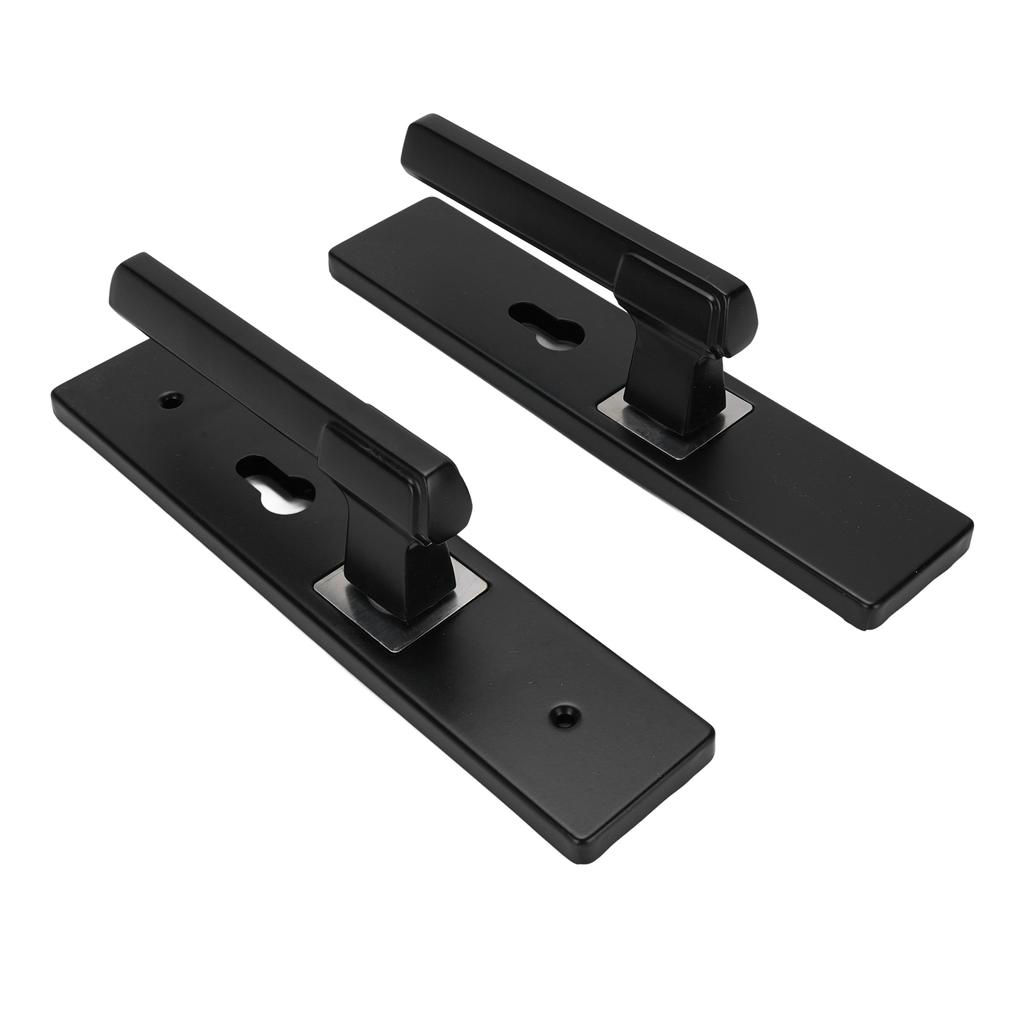 Wewnętrzna klamka do drzwi z zamkiem i kluczami Cicha klamka z łożyskami Klamka ze stopu aluminium Klamka do drzwi do łazienki sypialni Czarna