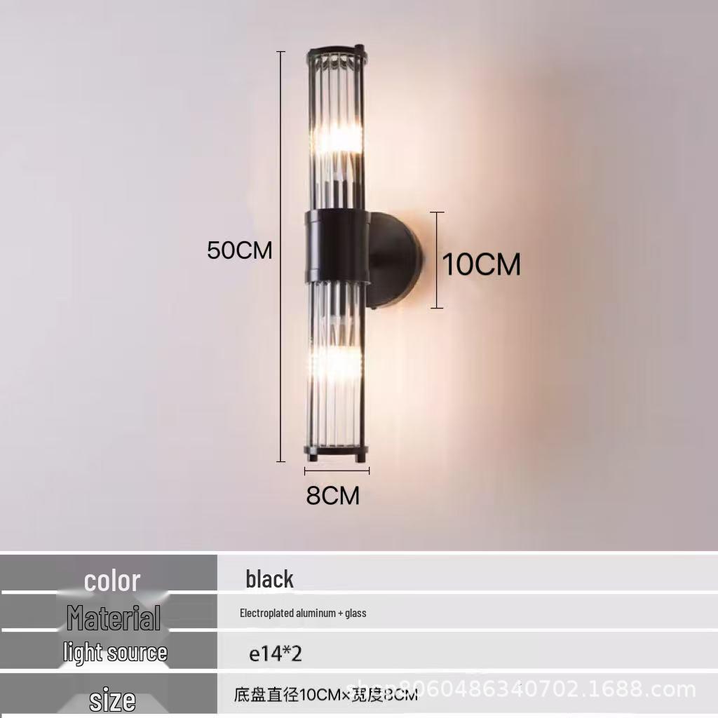 Luxury Crystal Bedside & Wall Lamp for Living Rooms & Corridors