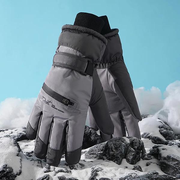 WTEMPO Water-resistant Outdoor Riding Gloves Anti-slip Touch Screen Gloves Women's Ski Gloves Winter Thickened Fleece Inner Warm Cold-proof Gloves