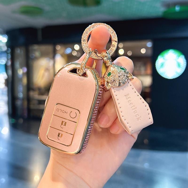 Car Key Case Cover Shell For Honda Crv Civic Accord Xrv Vezel Hiroshi Fit  Urv Crider Envix Inspire Cars Accessories Car Key Bag