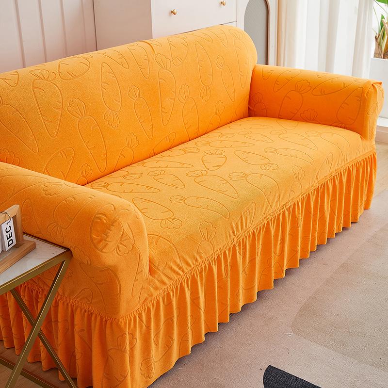 Thickened skirt jacquard sofa cover All-inclusive cover Full cover Sofa cover Universal non-slip and dust-proof sofa cover Clearance
