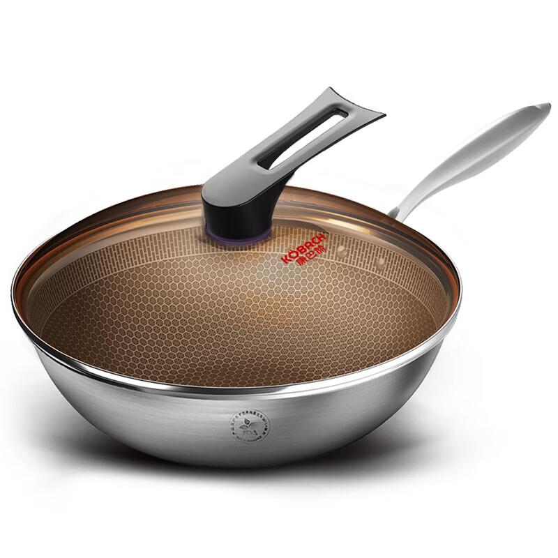 Kangbach 32cm 304 Stainless Steel Non-stick Wok