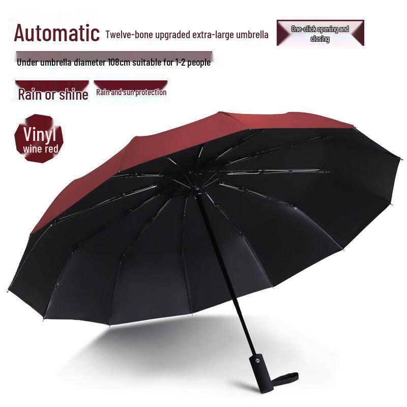 Автоматический ветрозащитный УФ-зонт OIMG с 12 ребрами