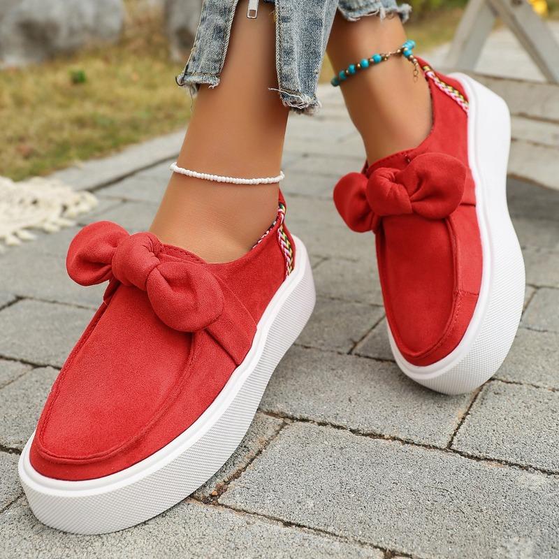 Women’s Platform Retro Loafers Casual Slip-On Shoes