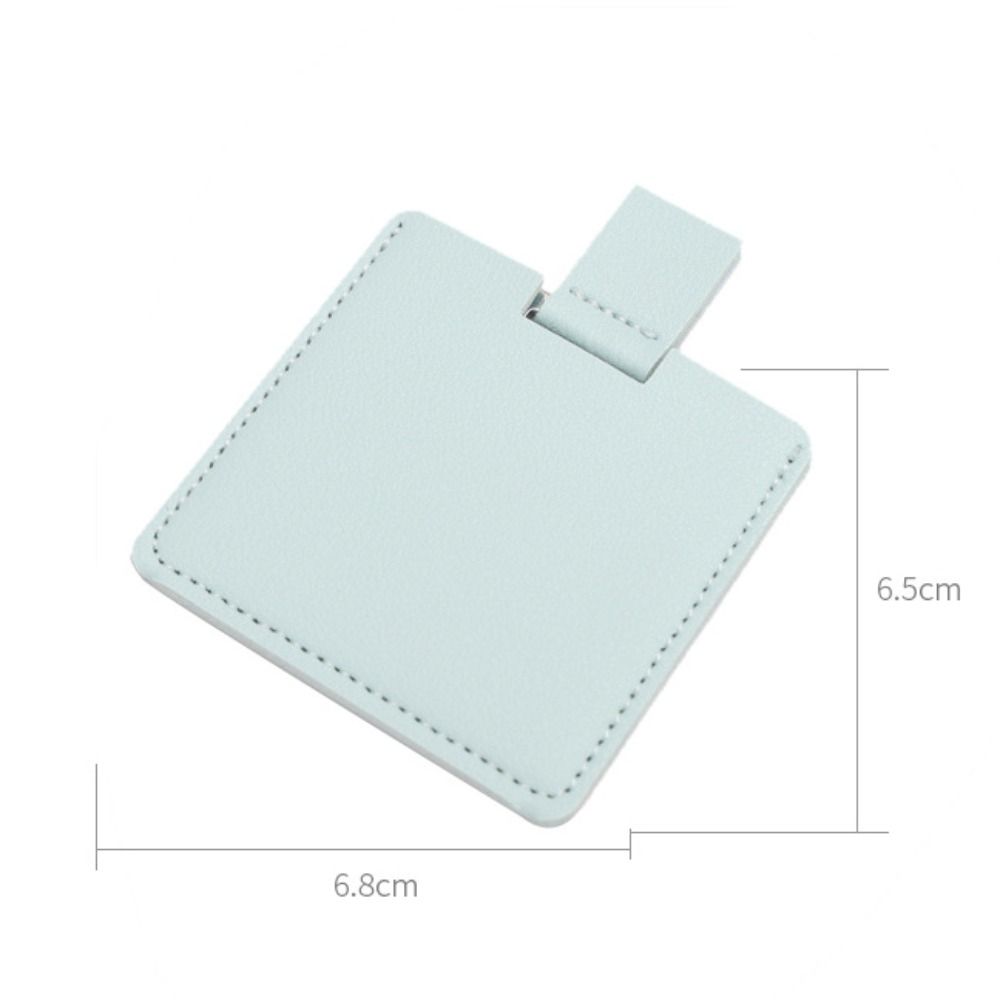 Leather Cover Stainless Steel Cosmetic Mirror Handheld Makeup Mirror For Cosmetic Tools