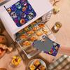 Day of The Dead Oven Mitt and Pot Holder with Silicone Heat Resistant Kitchen for Cooking BBQ Baking Grilling Cooking Protection