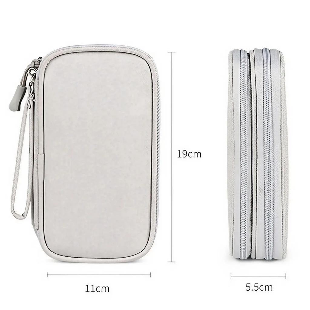 Portable Waterproof Travel Bag Digital Charger Storage Bag for USB Cable Earphone Wire Power Bank Organizing Bag