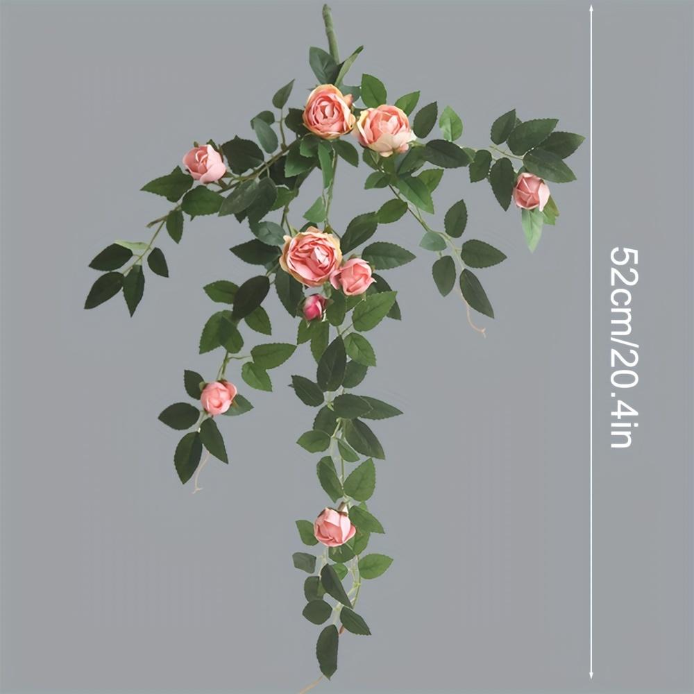 1PC Artificial Flower Vine Home Decor Festive Flower Band Decoration for Enhancing Room Atmosphere