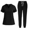 Unisex Quick-Dry Stretch Scrub Suit - Short Sleeve for Medical Professionals