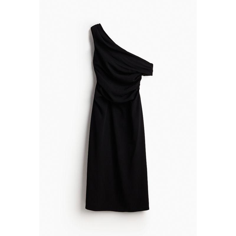 

Женское платье HM Летнее Приталенное Драпированное На одно плечо Повседневный Комбинезон Миди-платье 1238207