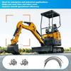 2Pcs 3 Way Diverter Valve for 1-2 Ton Chinese Mini Excavator with 31in Flexible Hoses