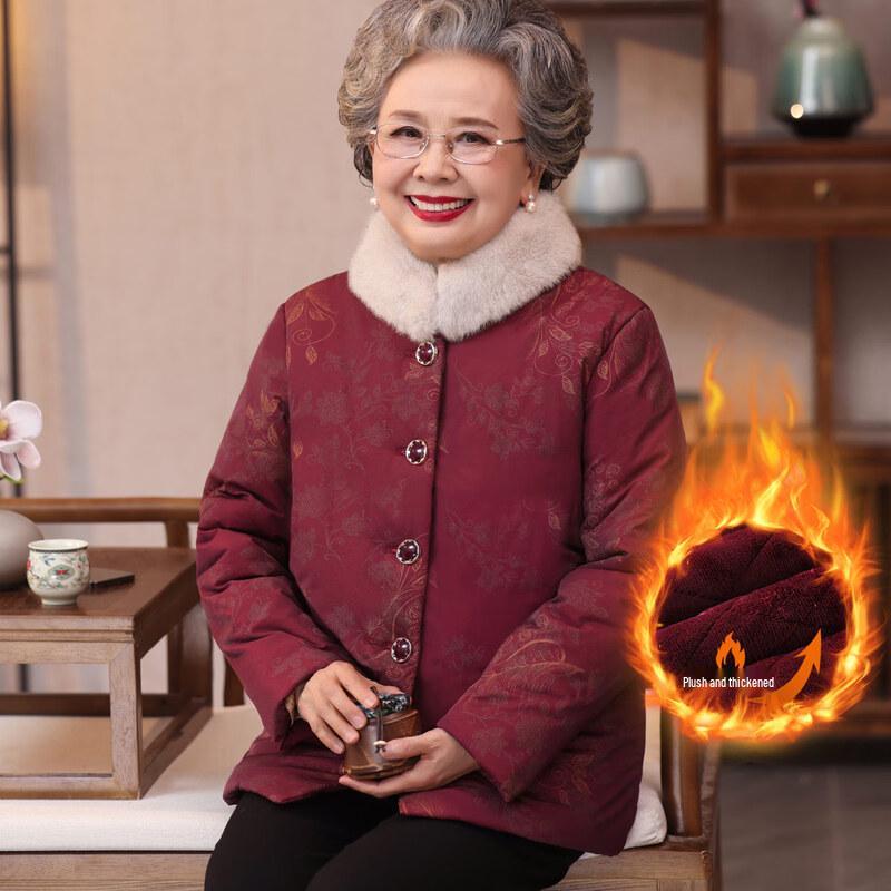 Женское плюшевое утолщенное зимнее хлопковое пальто Yuzhaolin 4XL