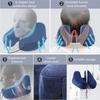 Inflatable Neck Pillow With Hood Portable U-Shaped Pillow Car Neck Rest Cushion Travel Neck Pillow H-Shaped Inflatable Pillow