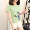 GMXIA Short Sleeve T-shirt Women Loose Ins Women's Crewneck Base Shirt