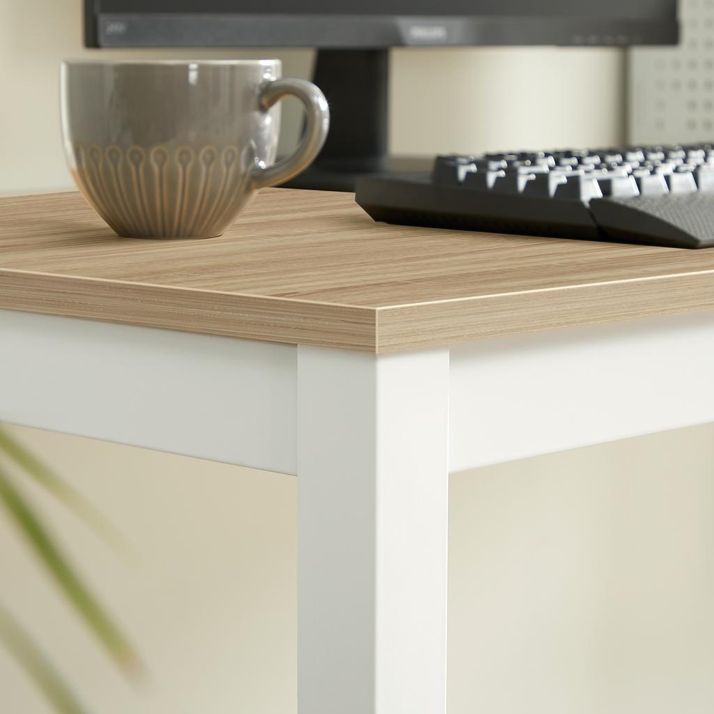 Tavolo Tessa 120cm X 60cm - Rovere / Gambe Bianche