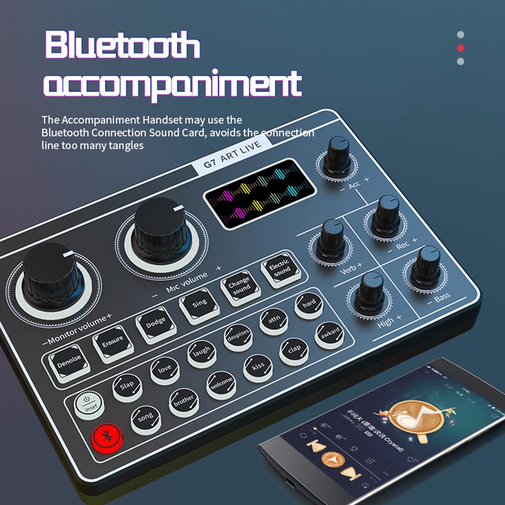 Buy USB Headset Audio Interface Microphone Mixer G7 External Sound