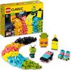 LEGO Classic Idea Pieces Neon Colors 11027 Creative Building Blocks Educational Toy for Boys and Girls 5 Years and Up