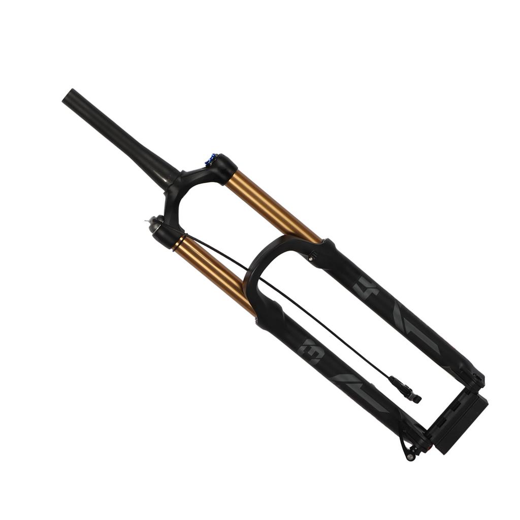 Mountain Bike Front Fork Damping Bike Suspension Fork 27.5in 175mm Stroke Gold Tapered Steerer Remote Lockout