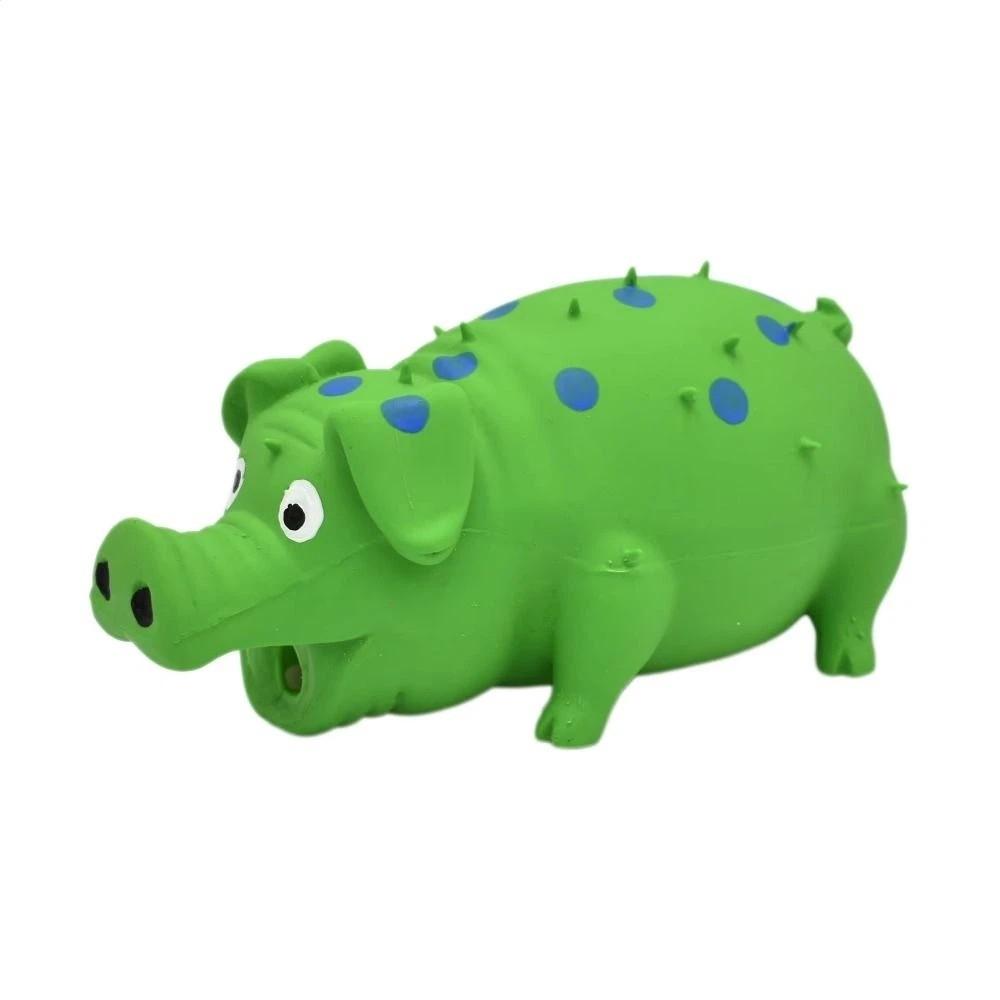 Latex Dog Squeaky Toy Soft Spotted Pig Dog Toy Eco-Friendly Squeaky Pig Dog Toy Pets Playing