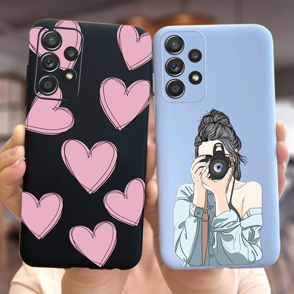 For Samsung Galaxy A23 Case SM-A235F Beautiful Girls Flowers Soft Silicone Case For Samsung A23 A 23 Back Cover GalaxyA23 Fundas