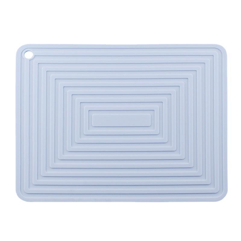 Large 29cm Silicone Pan Mat Square Thickened Heat Insulation Mat Non-slip Corrugated Kitchen Table Mat