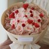10pcs Glitter Vase Pick Stick Foam Cake Topper Shinny Red Heart Branch  Dessert Cake Decor
