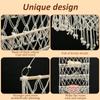 Stuffed Toy Storage Hammock 3-Layer Macrame Storage Net Washable Large Capacity Mesh Plush Toy Storage for Kindergarten Playroom