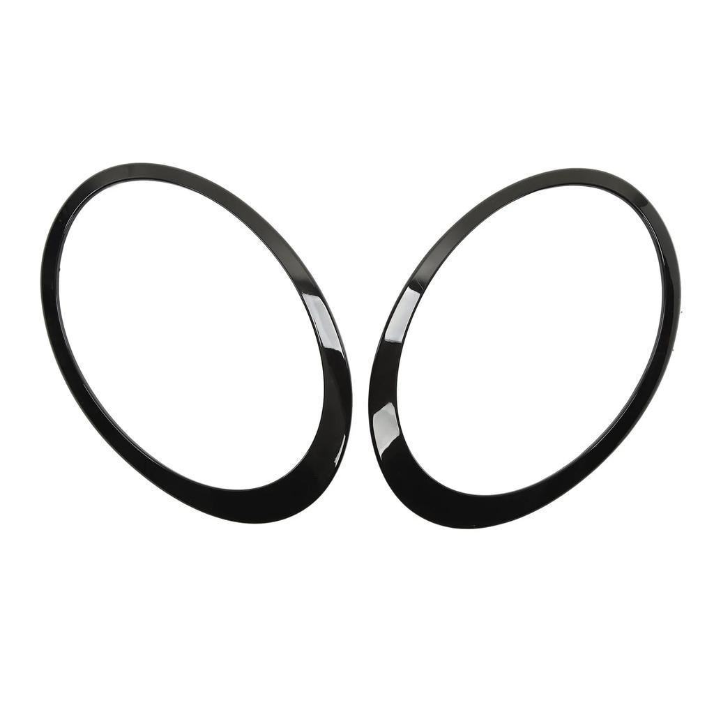 2pcs Gloss Black Headlight Surround Cover Trims Molding for MINI Cooper Clubman F54 S JCW 2015 2016 2017 2018 2019 2020-2025