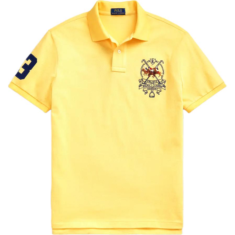 

Polo Ralph Lauren Logo Вышитые вертикальные пуговицы Slim Fit Короткий рукав Поло Рубашки мужские Поло Желтый MNPOKNI1N820590-730 XL