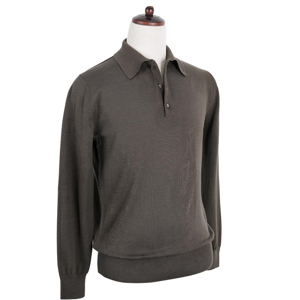 Solti 14Gg Polo Collar Knit (Brown)