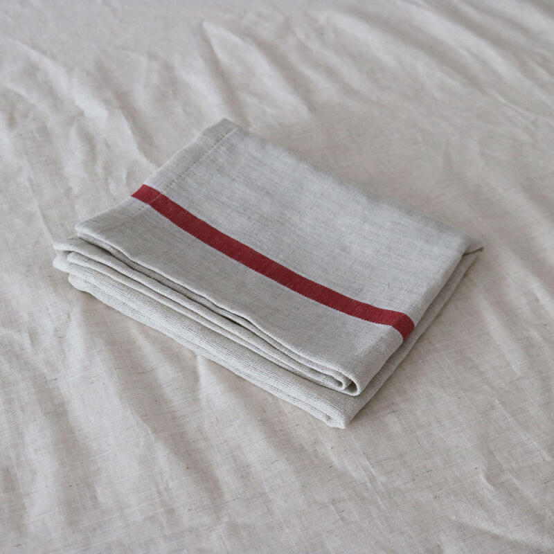 Red Linen Kitchen Cloth