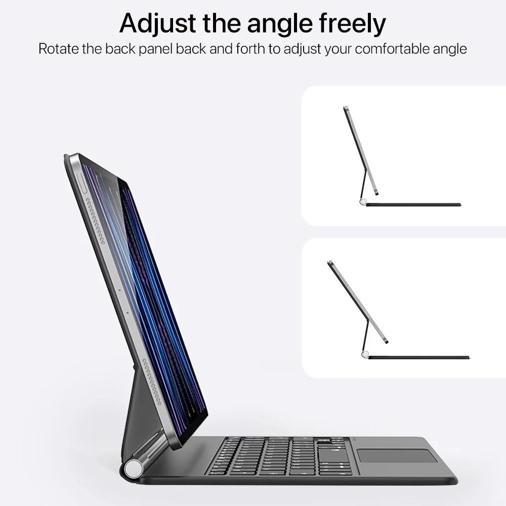 READ YYEAH Magic Keyboard für iPad 11. 10. Gen Hülle iPad A16 11. 11" A2696 A3354 A3355 A3356 Intelligente Magnetische Buchhülle