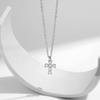 MODIAN D Color Moissanite 925 Sterling Silver Corss Pendant Necklaces Sparkling Lab Diamond Link Chain Jewelry For Women Gifts